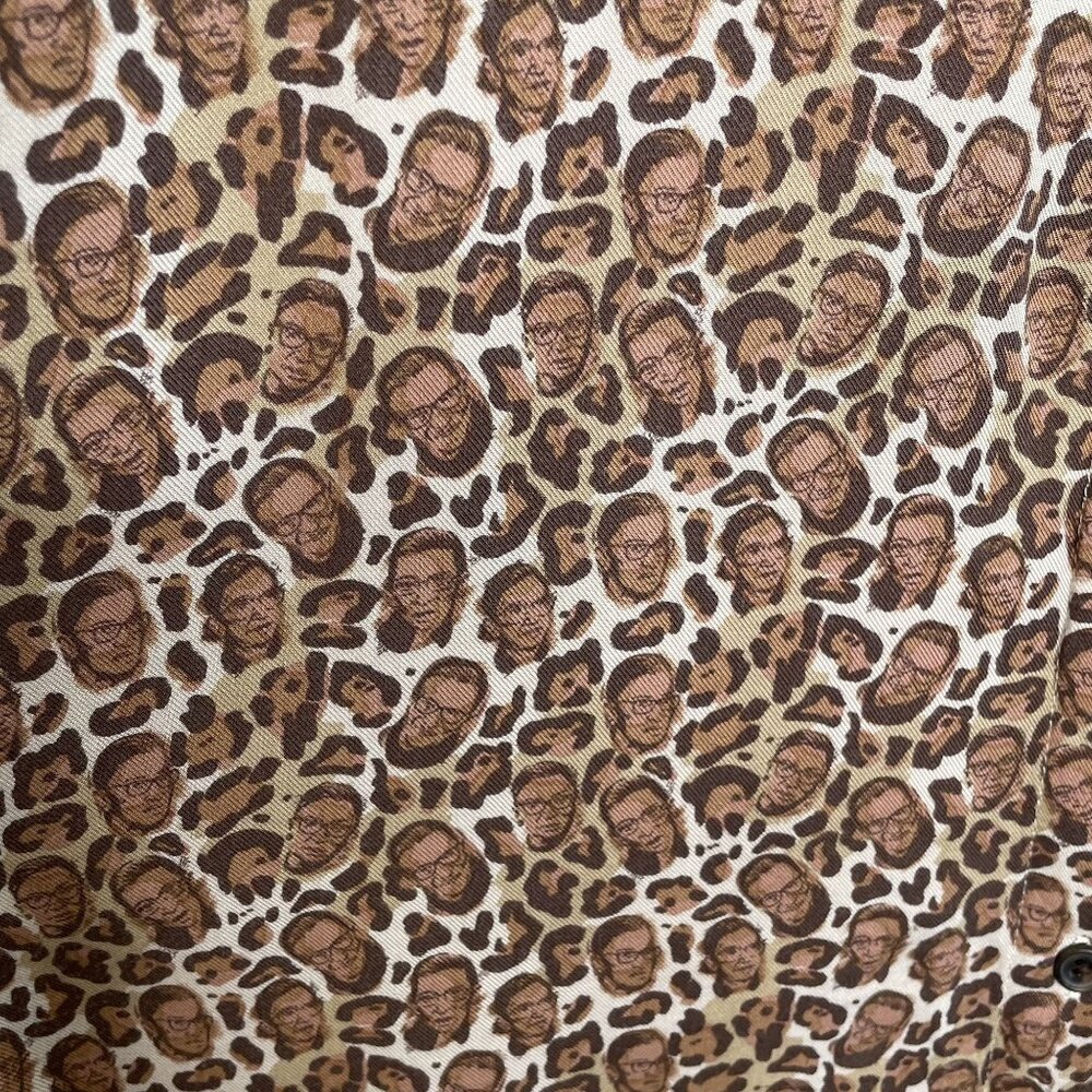 Betabrand Ruth Bader Gisburg Print Button Down To… - image 7